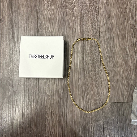 Gold Rope Chain Necklace - Picture 4 of 5